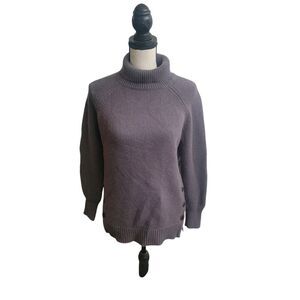 Garnet Hill 100% Cashmere Sweater with Button Detail. Size S.